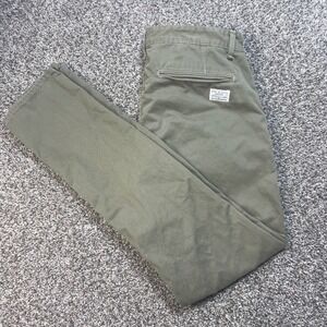Rag & Bone Standard Issue Chino Pants Mens 34x32 Army Green Cotton M1723O101